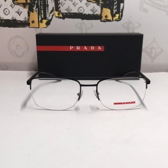 NEW & 100% AUTHENTIC Prada VPS 51M Linea Rossa eyeglasses - Picture 7 of 13